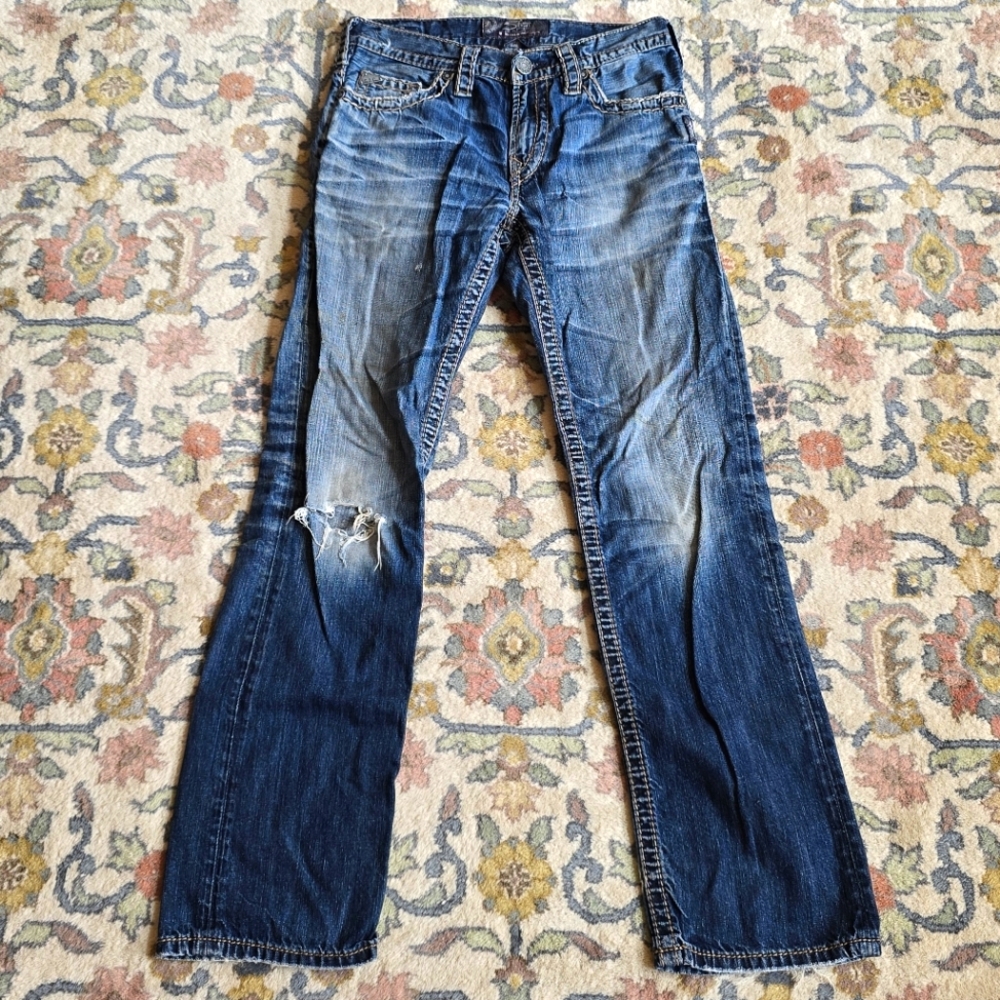 Silver Nash Heritage Heritage Men's Blue Jeans W-29 L-32